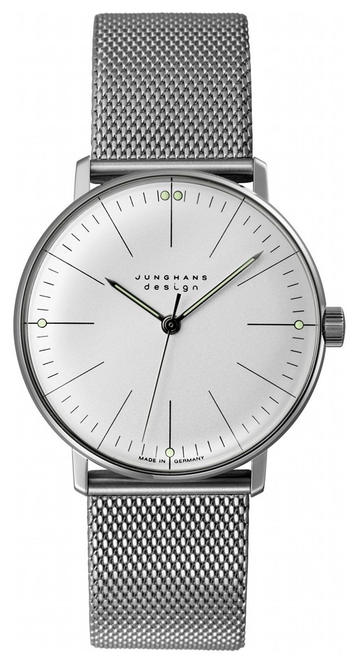 Junghans Max biljet met de hand opwinden | stalen gaasband horloge