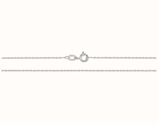 James Moore TH 9k White Gold Singarope Chain 16" CH216W/16