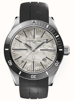 Favre Leuba Deep Raider Renaissance automatique (40 mm) cadran météorite / bracelet en caoutchouc noir 00.20308.101.52.301