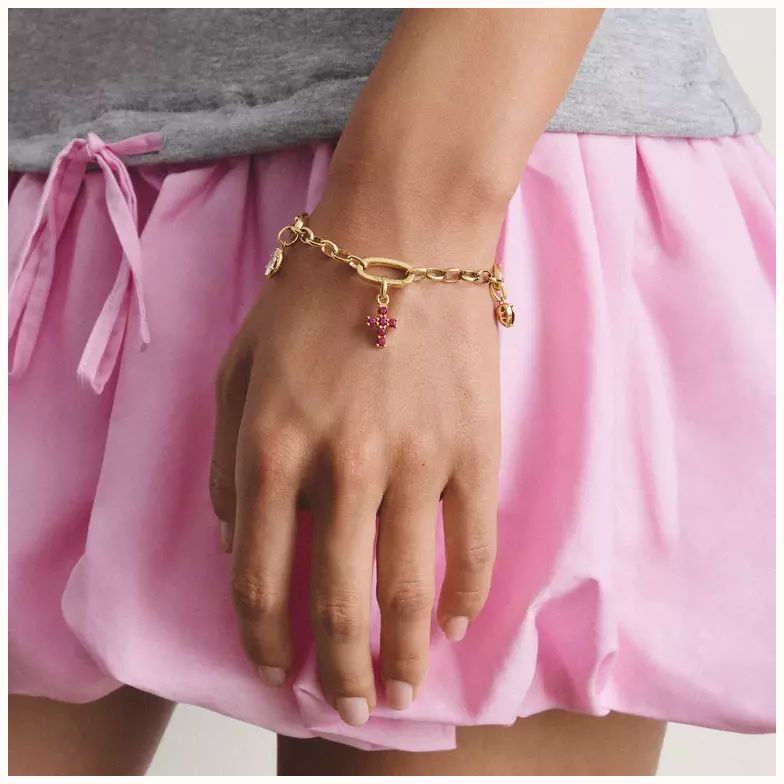 Thomas Sabo Gold Plated Charm Bracelet – Connect C1203-S02-39-L19 - vista alternativa 3