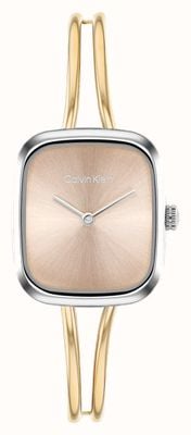Calvin Klein CK Adore (20.8mm) Rose-Gold Dial / Gold PVD Stainless Steel Bracelet 25100134