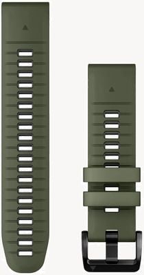 Garmin Quickfit 22 mm Armband nur Moos/Graphit-Silikon 010-13280-07