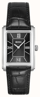 BOSS Principle Dress (28 mm) schwarzes Zifferblatt / schwarzes Lederarmband 1514277