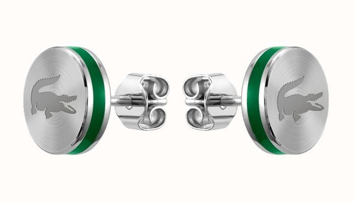 Lacoste BASELINE Stainless Steel Crocodile Earrings 2040085
