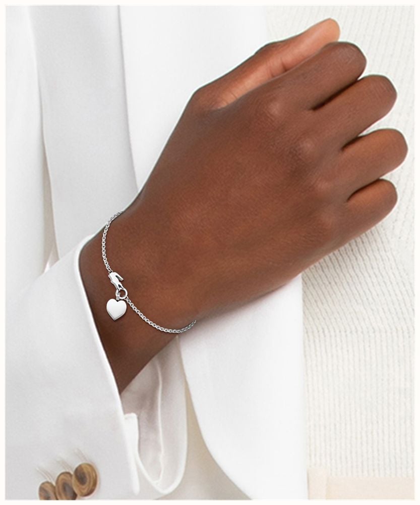 Lacoste Love My Croc Heart Stainless Steel With Heart Charm Bracelet 2040027 - alternative Ansicht 2