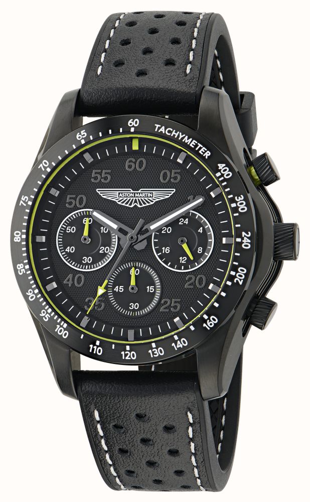 Aston Martin Thrill SGT W Quartz Chronograph (42mm) Black Dial / Black Silicone Strap MTRS1F502 - alternate view 2