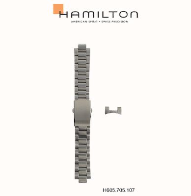 Hamilton Straps Bracelet en acier inoxydable - (bracelet uniquement) H695705107
