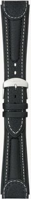 Sinn Integriertes schwarzes Rindslederarmband mit Stahlstiftsicherung BL41202081001110400A