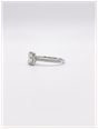 0.56ct Emerald Natural Diamond Platinum Halo Side Stone Ring ENG4043 - vista alternativa 2