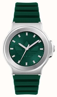 Adidas EXPRESSION THREE (41mm) Green Dial / Green Silicone Strap AOFH25501
