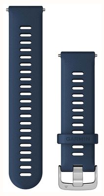 Garmin Apenas pulseira de liberação rápida (22 mm) silicone azul maré, ferragens prateadas 010-11251-3D