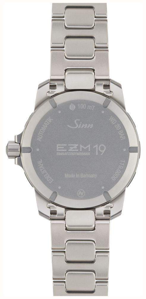 Sinn EZM 19 Mission Timer Automatic (41mm) Matte Black Dial / Stainless Steel H-Link Bracelet 119.010 - vista alternativa 5