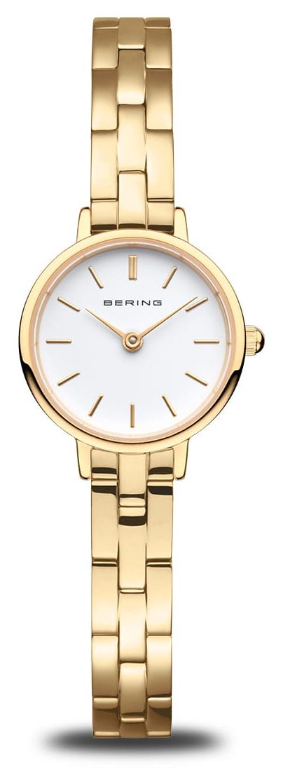 Bering Cadran blanc classique (22 mm) pour femme / bracelet montre