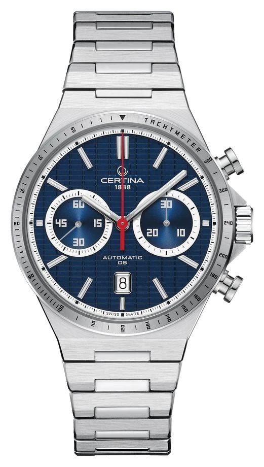 Certina Ds-7 chrono auto (42mm) cadran bleu / bracelet en montre