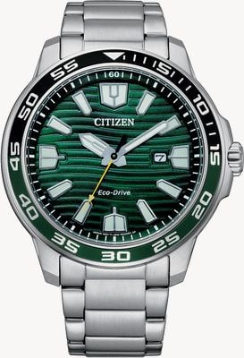 Citizen Men's Eco Drive Green Dial Sports AW1526-89X