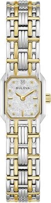 Bulova Sophia 'Goddess of Time' Recreation (16mm) Silver Denchu Dial / Two-Tone Stainless Steel Bracelet 98P237