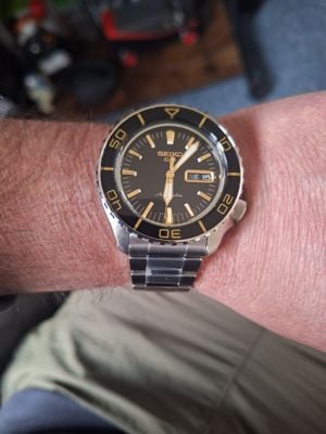 Seiko 5 Sports SKX Blacktone Redux (42.5mm) Black Dial / Stainless