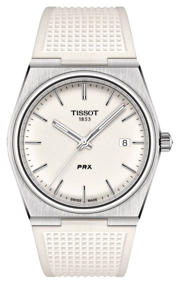 Tissot Ã  quartz Prx (40 mm), cadran blanc entiÃ¨ montre