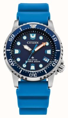 Citizen Promaster diver eco-drive (36,5 mm) quadrante blu / cinturino in poliuretano blu EO2028-06L