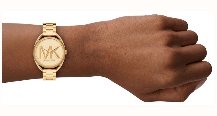 Michael Kors Leia Women's Gold Tone Dial Gold Tone Stainless Steel Bracelet MK7677 - alternative Ansicht 2