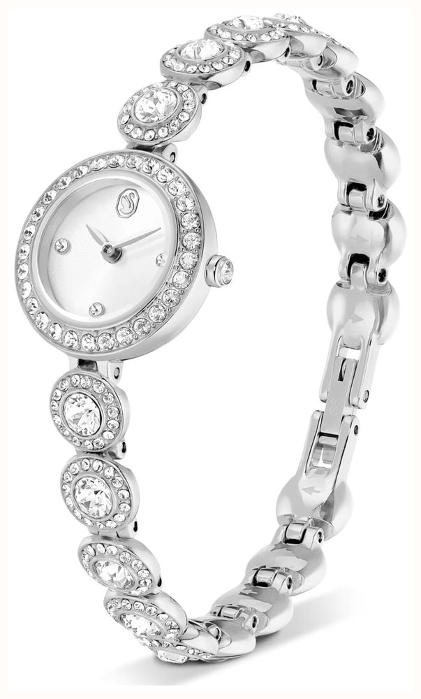 Swarovski Ladies Una Angelic Silver Coloured Crystal Bracelet Watch 5737038 - autre vue 2