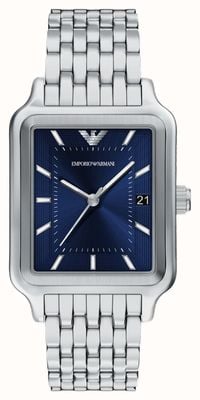 Emporio Armani Diego (47 mm) mostrador azul / pulseira de aço inoxidável AR11754