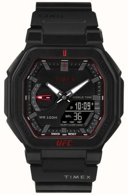 Timex x UFC Colossus mostrador preto / resina preta TW2V55200