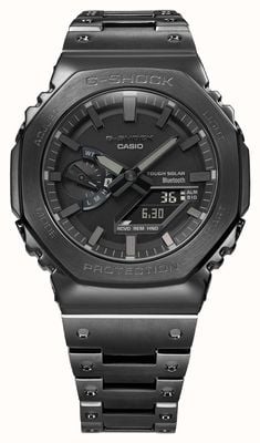 Casio Relógio g-shock masculino bluetooth full metal preto solar power com pulseira GM-B2100BD-1AER