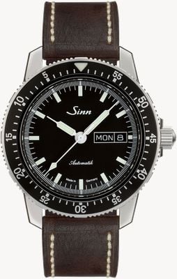 Sinn 104 St Sa I Classic Pilot Watch Dark Brown Vintage Leather 104.010-BL50202002007125401A