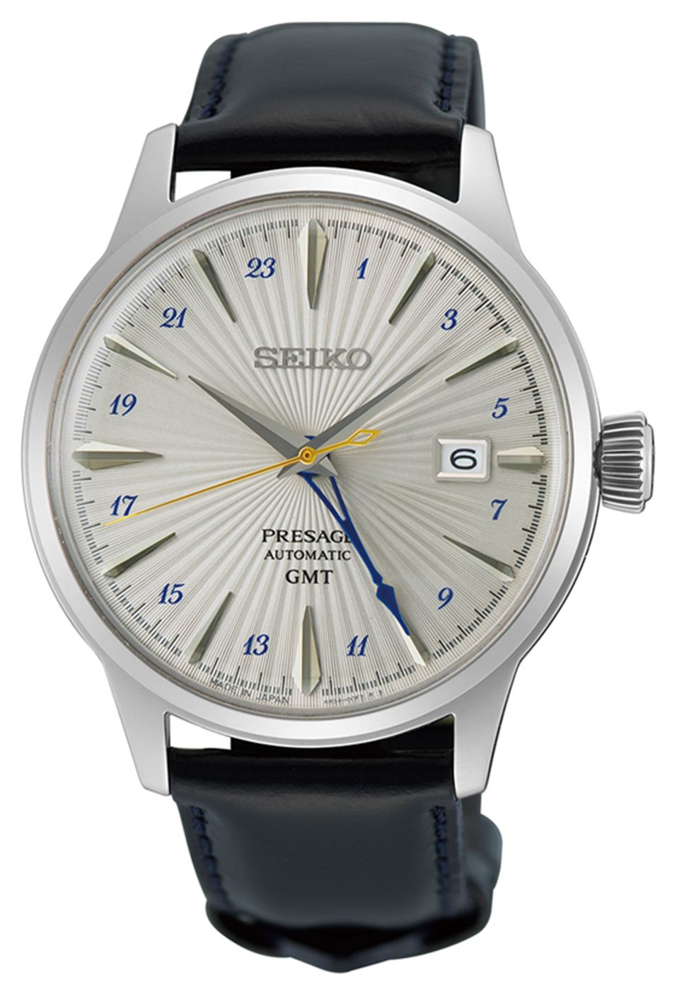 Seiko Presage Â« Silver Bullet Â» Cocktail Time GMT (40,5 mm montre