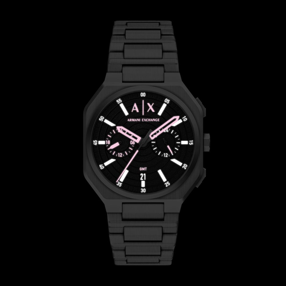 Armani Exchange Dual-Time Quartz (40mm) Black Dial / Stainless Steel Bracelet AX1475 - alternative Ansicht 3