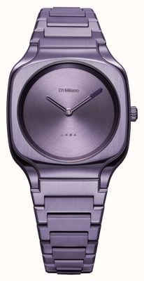 D1 Milano Square Disco Purple (32mm) Purple Sunray Dial / Purple Stainless Steel Bracelet SQBL02