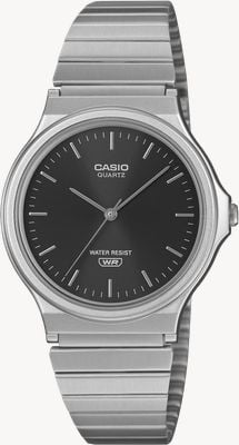 Casio Orologio serie Mq-24 Classic (34,9 mm) quadrante nero sunray / bracciale in acciaio inossidabile MQ-24DA-1AEF-EX DISPLAY
