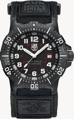 Luminox Navy Seal 4230 Military Dive Watch (45mm) Black Dial / Black Rubber Strap + Black Velcro Strap XS.4231.SET