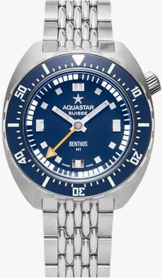 Aquastar Benthos Heritage One Blue Edition (42mm) Blue Dial / BoR Stainless Steel Bracelet BENTHOS-H1-BLUE BRACELET