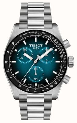 Tissot Pr516 クォーツ クロノグラフ (40mm) ブルー グラデーション ダイヤル / ステンレススチール ブレスレット T1494171104101