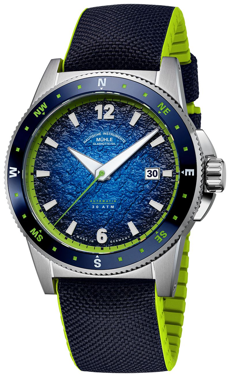 Mühle Glashütte Sportivo-Kompassdatum (42,5 mm), blaues uhr-image-136480