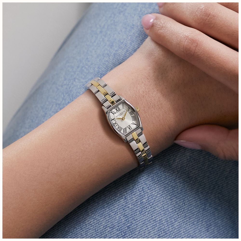Olivia Burton 18mm Cambridge Champagne Dial // Two Tone Bracelet 24000391 - vista alternativa 3