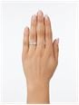 Perfection Diamond 0.76ct Baguette & Round Brilliant Natural Diamond 9ct White Gold Half Eternity Pavé Ring J11305 - vista alternativa 4