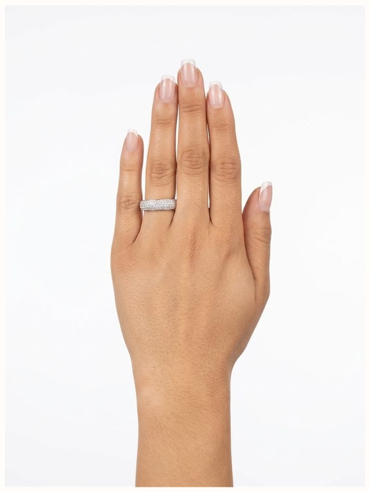 Clarity Jewellery 0.60ct Round Brilliant Natural Diamond Platinum Pavé Ring CR300138 - alternate view 4