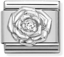 Nomination Composable CL Symbols Stainless Steel Silver 925 And Cubic Zirconia Rose 330311/12