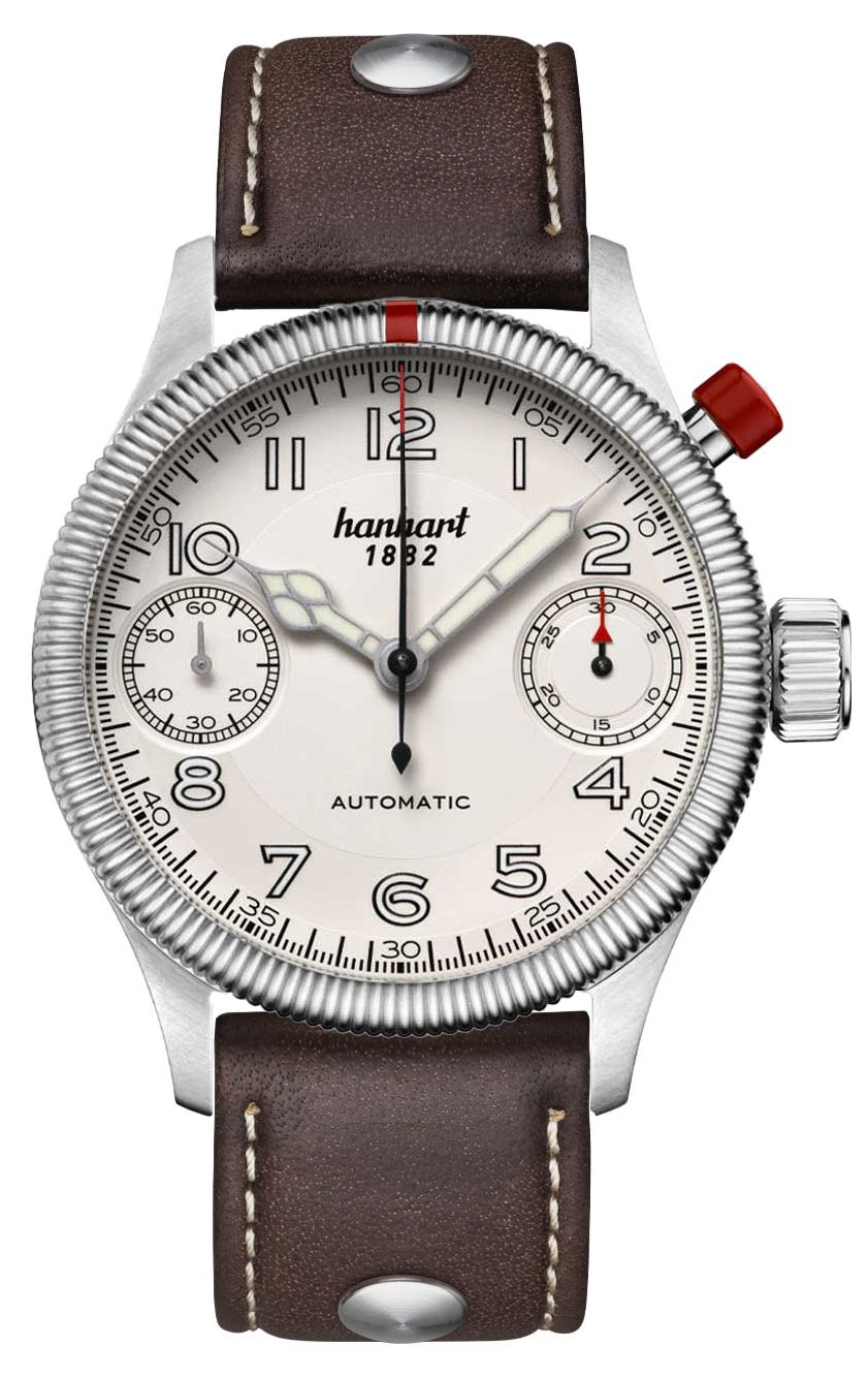Hanhart Chronographe automatique Pioneer Monoscope (45 mm), montre