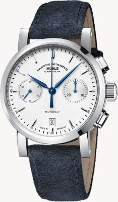 Mühle Glashütte Teutonia IV Chronograph With Suede Strap M1-44-35-LBV-I