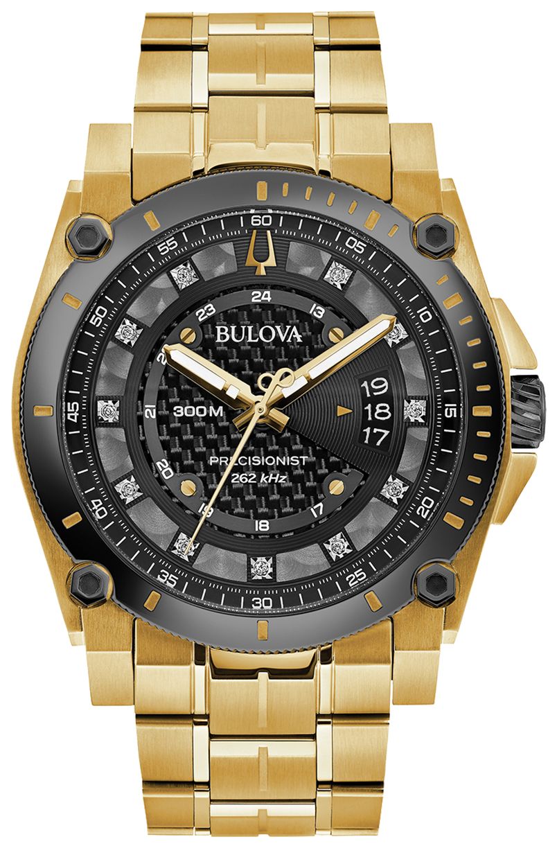 Bulova Icon Precisionist Diamond (46 mm) cadran noir montre