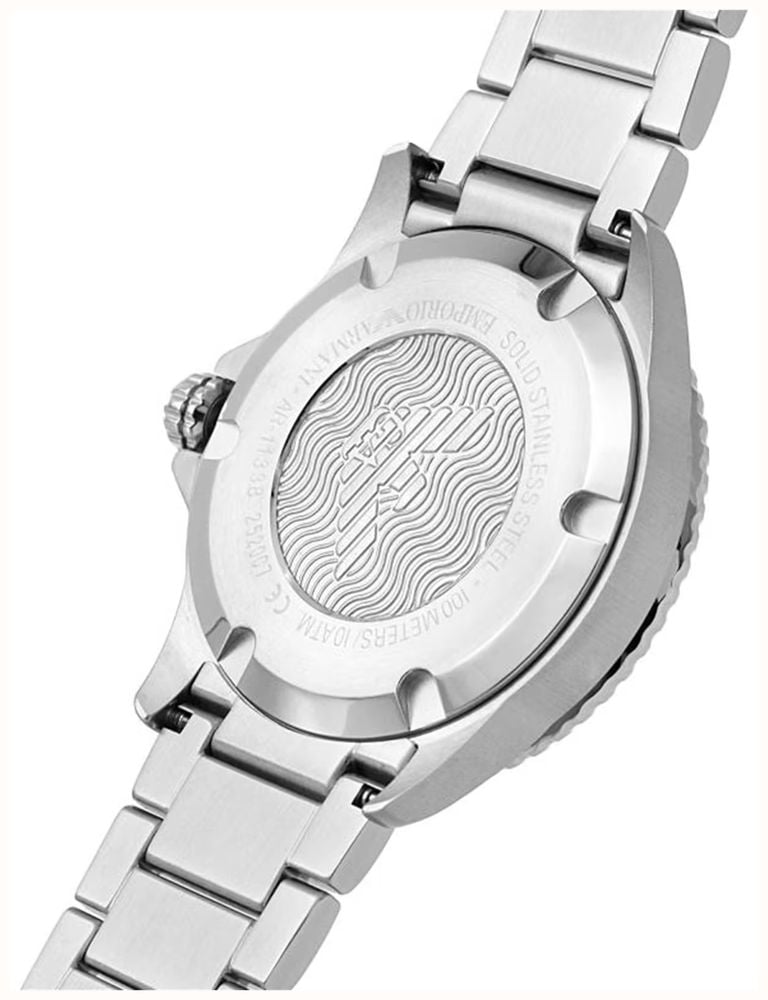 Emporio Armani Men's Stainless Steel Bracelet Green Dial Divers Series AR11838 - vista alternativa 3