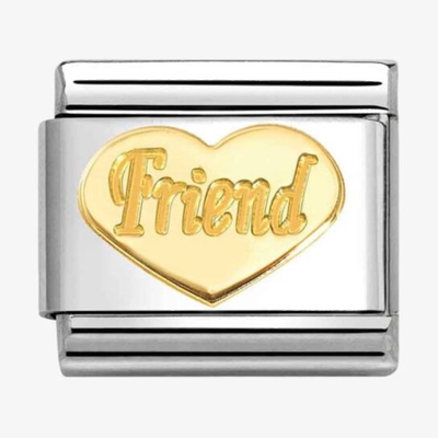 Nomination Classic Friend 18ct Gold Charm 030162/76