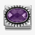 Nomination Classic Purple Oval Bead Cubic Zirconia Charm 330607/001