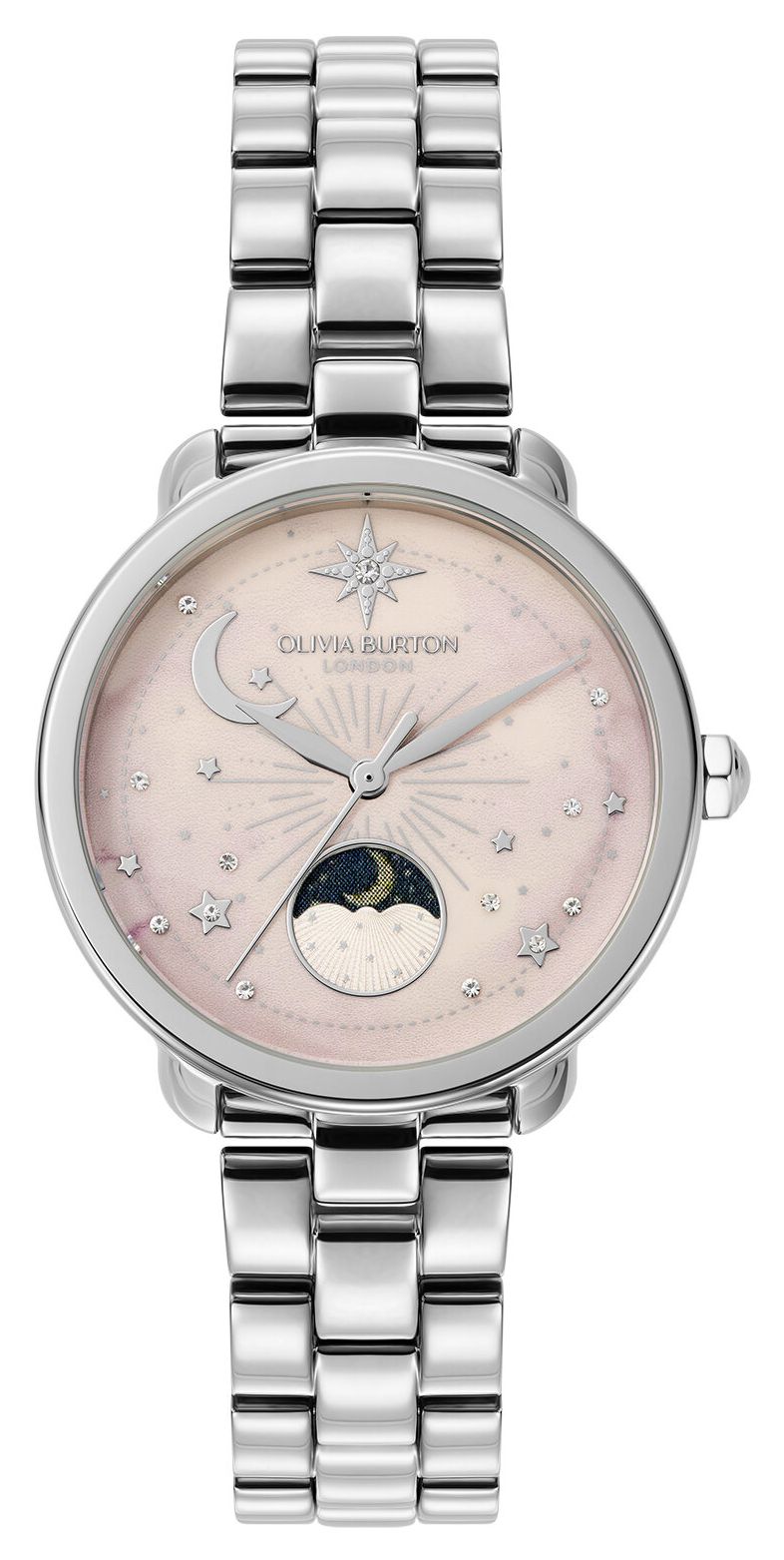 Olivia Burton Phase de lune cÃ©leste (34 mm) cadran rose montre