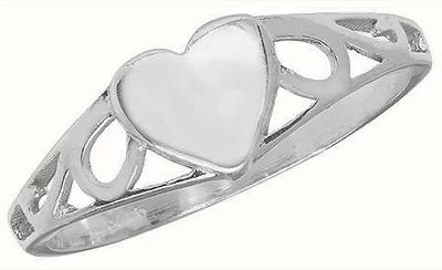 Sterling Silver Babies Heart Ring Size J G7399/J