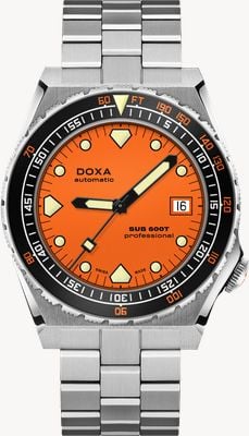 DOXA SUB 600T Professional (40mm) Orange Iconic Dial / Stainless Steel Bracelet 861.10.351.10